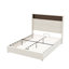 Structure de lit grand format en velours doux capitonné, équipé d'une clé USB et d'une veilleuse, lit plateforme à oreilles avec tablette de tête de lit intégrée-122511074-122511077