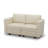 Colusa Faux Leather Double Seat Sofa Small Memory Foam Storage Couch For Apartment-1982165247