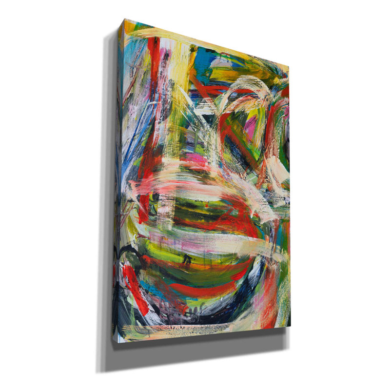 «Rock Star II» par Jodi Fuchs - peinture sur toile tendue, H 60 po x l 40 po x P 1,5 po