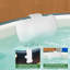 Ensemble de 2 coussins d'appui-tête de spa universels avec sangle réglable, blanc