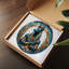Anubis en vitrail circulaire Suncatcher pour décor de fenêtre-129206153