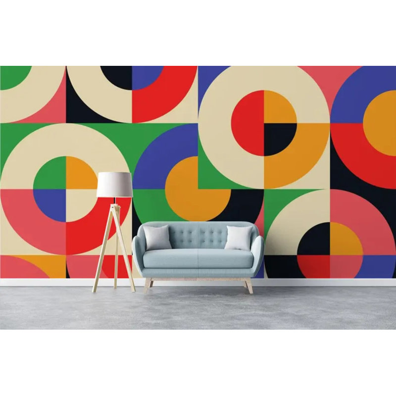 Adhésif mural Mid Century, L 160 po x l 108 po