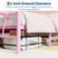 Structure de lit en forme de cœur avec tête de lit et pied de lit-92003339-92003376