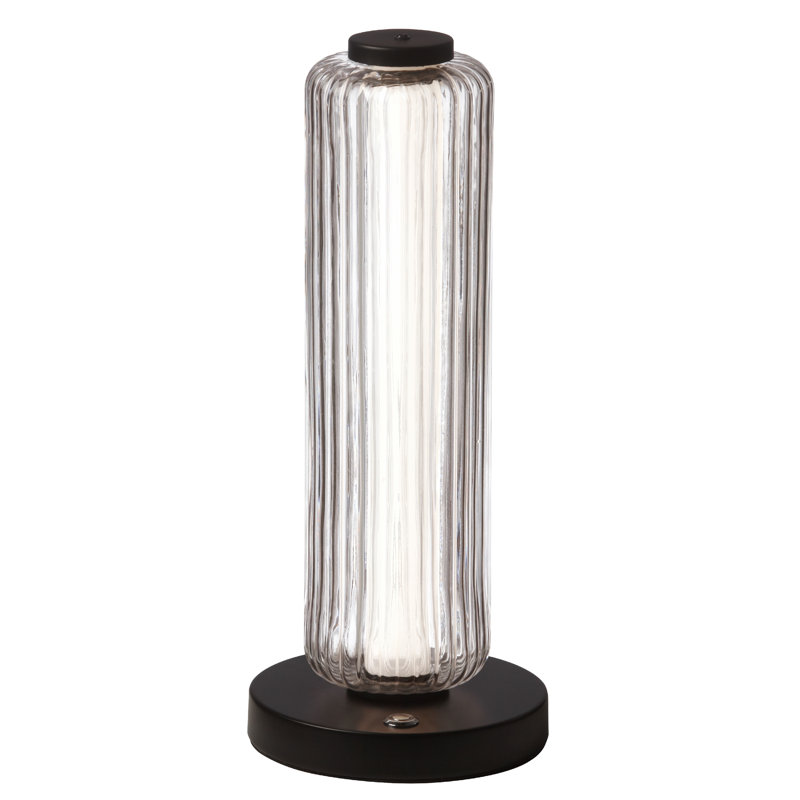 Lampe de table à DEL Feldman, Noir mat