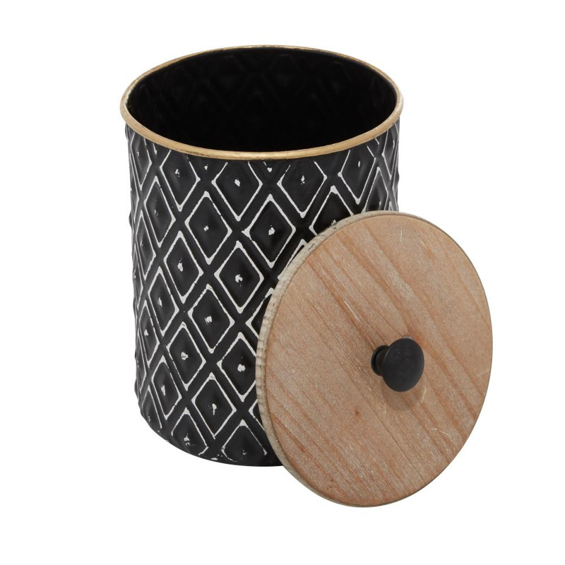 Armante 2-Piece Metal Decorative Jar Set