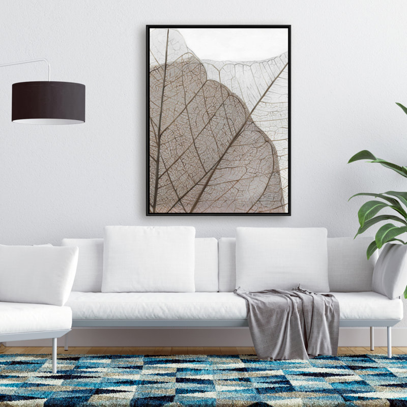 Feuilles translucides séchées - Toile encadrée 36 po x 48 po