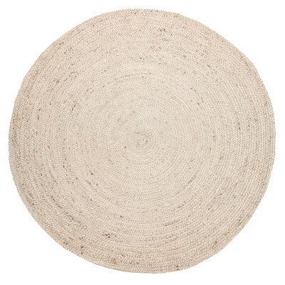 Chalone Handmade Braided Ivory Rug