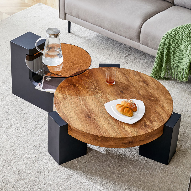 The Detachable Double-Decker Coffee Table, The Stylish Design Is More Precious, And The Detachable Design Can Make The Use Of Space More Flexible And Suitable For Various Scenes.