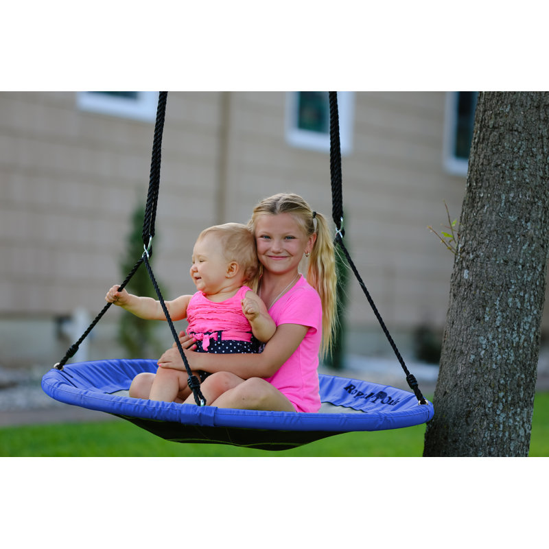 Royal Oak 40'' Blue Saucer Tree Swing with Flags