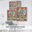 Woodblock Floral IV Framed Print - Solid Wood 47906-1277548989