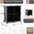 Sorbus Cube Storage Organizer – 4 Pack - Waterproof Cubby Shelf for Closet, Toys, Books, Shoes, Décor – Space-Saving Bookshelf for Bedroom, Living Room, Kids’ Room, or Office, Black, Set of 4-133792622-124197963