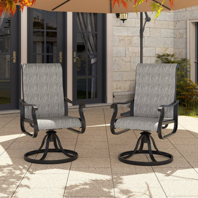 Ensemble de 2 chaises de salle à manger pivotantes Ashalyn
