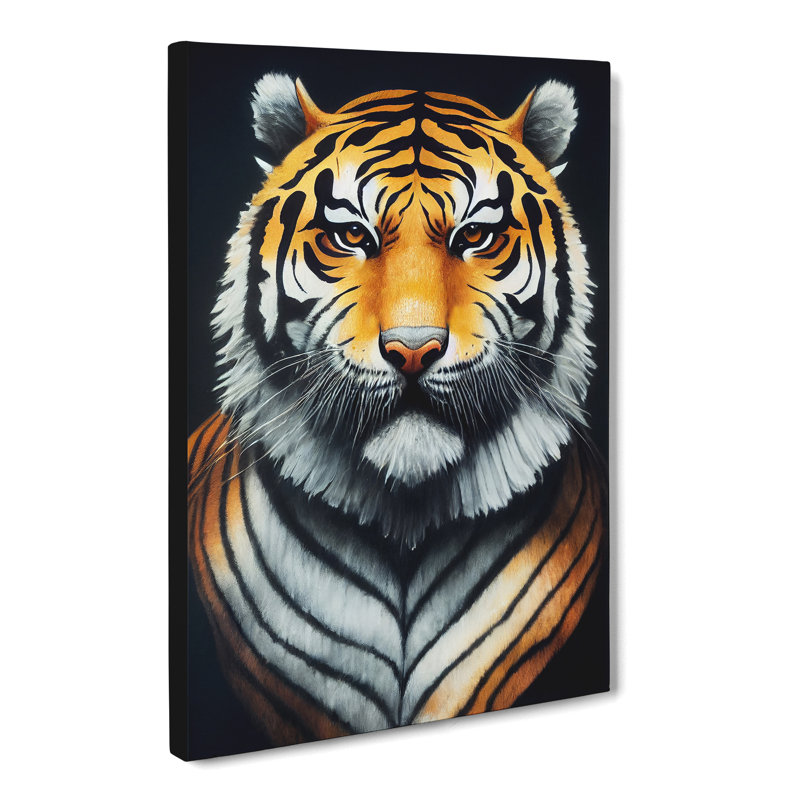 Tiger Portrait Vol.2 - Wrapped Canvas, 60cm H x 40cm W x 3cm D