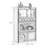 Nut-brown+Black Solid + Manufactured Wood+Glass Display Cases