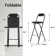 Tabouret pliant portatif noir