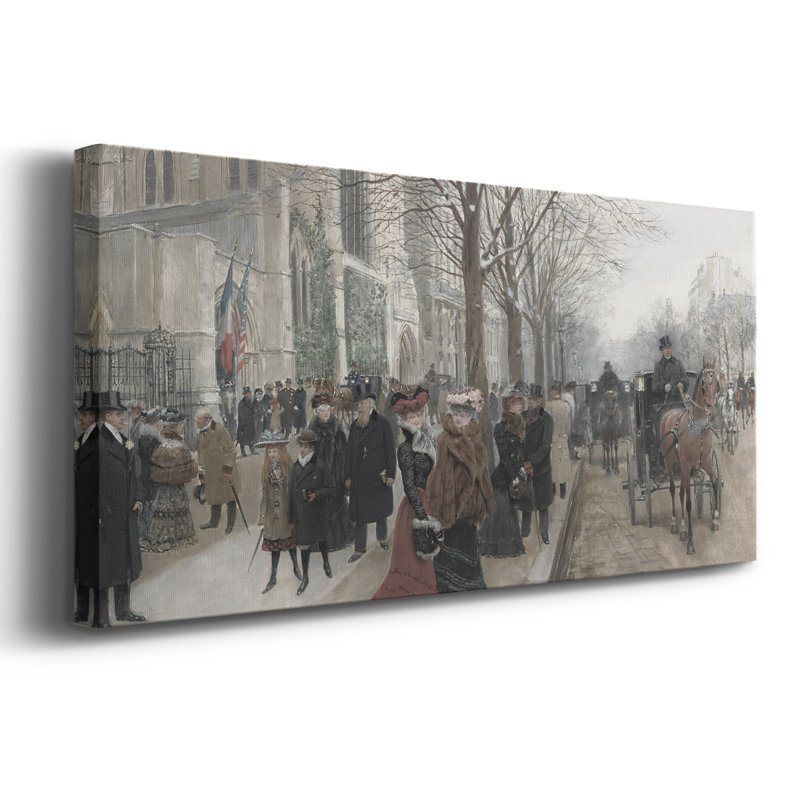 Série paysage - DCXLV III - Toile tendue avec châssis - Prêt à être accroché, H 20 po x l 50 po