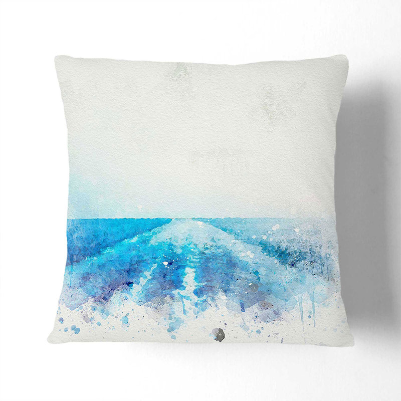 Square Throw Cushion, White, 40cm H x 40cm W x 15cm D