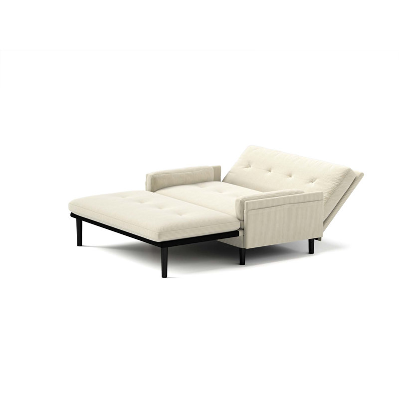 Versatile 2-Seater Sofa Sleeper with Advanced Recline Feature for Ultimate Comfort, Ivory