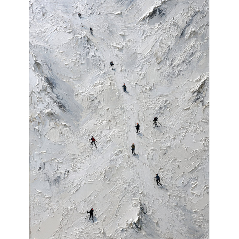 Art mural sur toile enneigée, 12 po x 16 po
