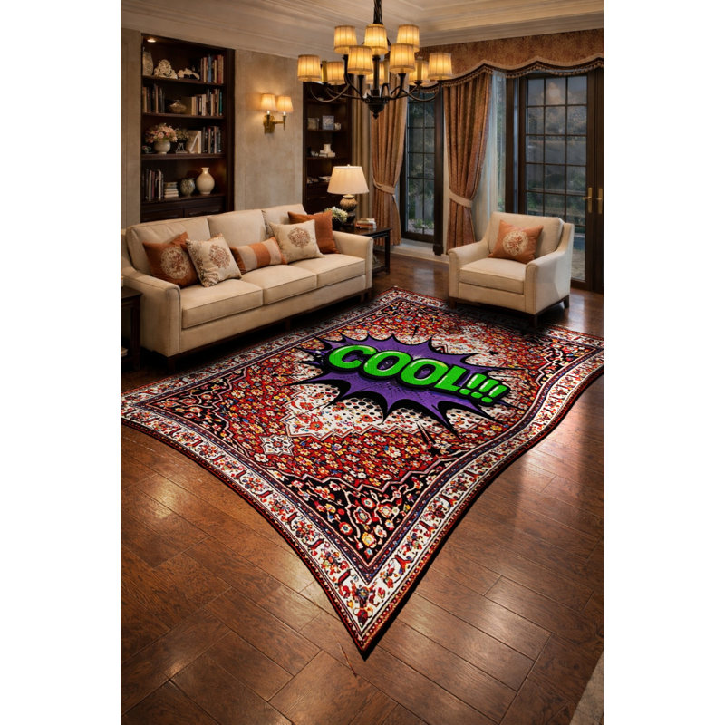 Tapis tissé crème Mosso, 3'3" x 4'11"