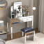 L 39,4 po x P 15,7 po x H 31,5 po, coiffeuse à miroir, 2 tiroirs, convient aux bureaux à domicile