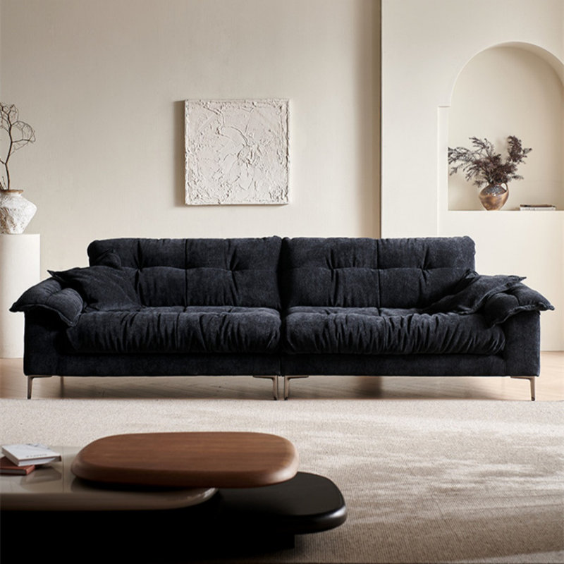 High-Back Cloud Straight Living Sofa