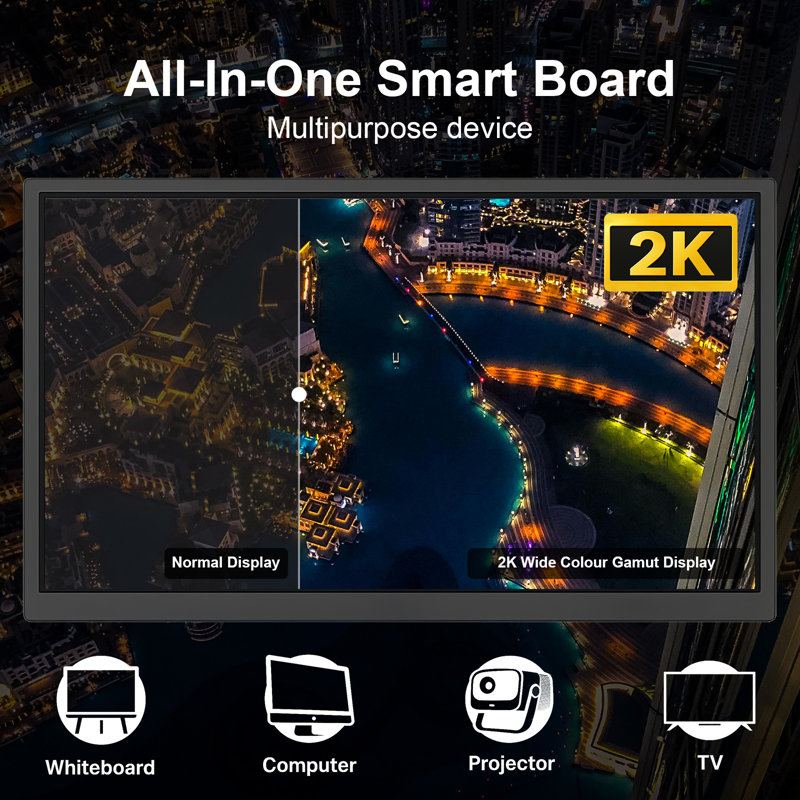 Écran de collaboration sans fil 49 po JYXCN Smart TVs 4K