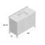 Juniper 48'' Free Standing Single Bathroom Vanity Set with Countertop and Sink-1538982241