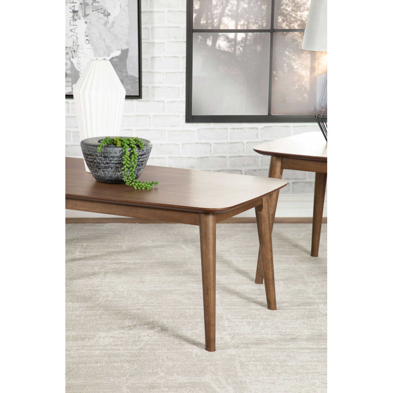 Ensemble de tables basses 3 pièces Armalda, Brun