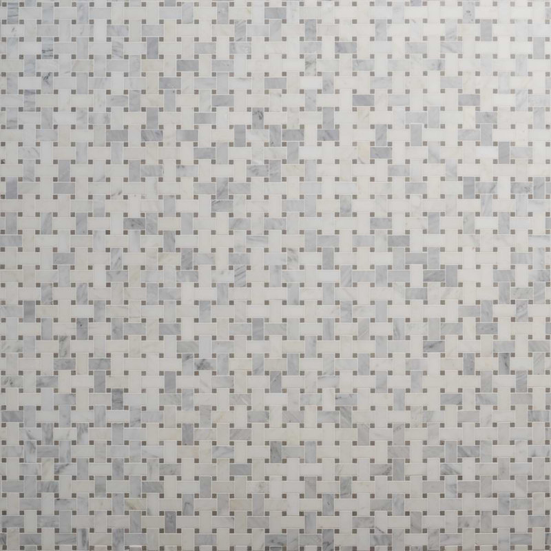 Twine Asian Statuary Honed Marble Tile