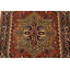 Tapis oriental en laine rouge tribal noué à la main 3 pi 11 po x 5 pi Heriz Heriz