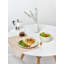 Service de vaisselle en céramique Morandi de Ebern Designs, paquet de 4, ensemble de 4 assiettes plates en carbone bleu mat parfait pour la cuisine, le patio et les ensembles repas-708392878