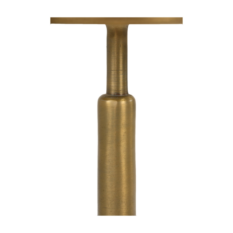 Antique Brass and Marble Modern Drink Table