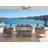 21" H X 51" W Metal Propane Outdoor Fire Pit Table With Lid, Glass Wind Guard, 50,000 BTU Propane Fire Pit Table-52442680