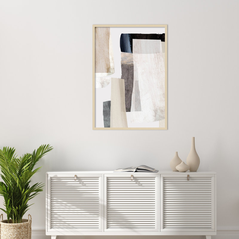 «Rodan Clay No 2» par Dan Hobday, impression sur bois encadrée, Brun, H 41 po x l 29 po
