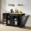 Îlots de rangement de 53 po avec tiroirs et poubelles pour la cuisine et la salle à manger. Conception de ferme moderne-1141007924