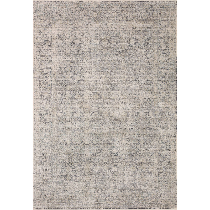 Stone and Mist Wool and Synthetic 5'-3" x 7'-9" Area Rug