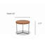 Table de bout à pieds croisés Heckson