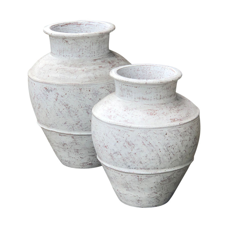 Earthenware Jar, 22" H x 16" W x 16" D