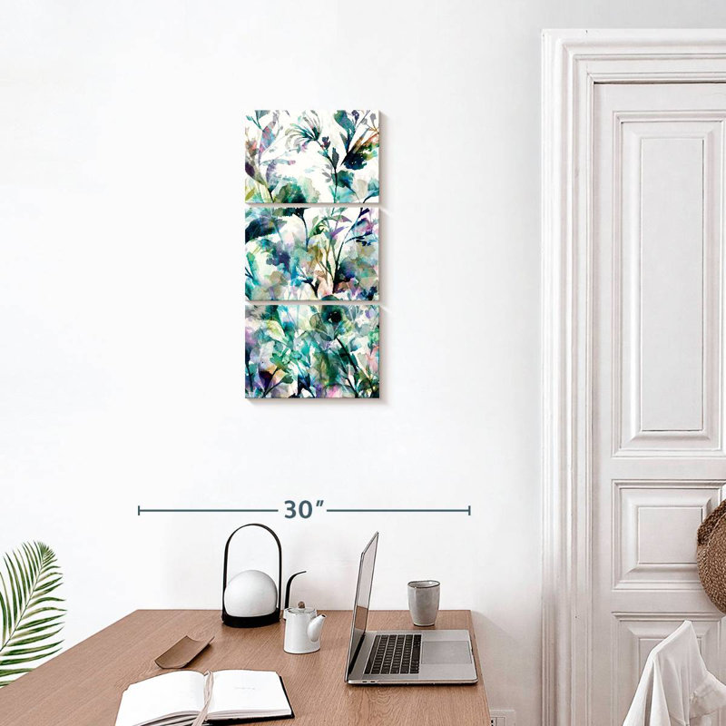 Jardin II panneau I, H 27 po x l 12 po