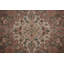 Tapis traditionnel rose à motif floral 10 x 13