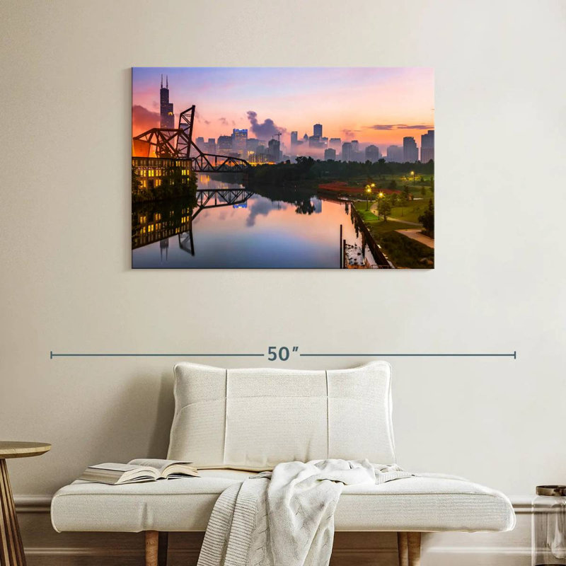 Ravi St. Charles Bridge Chicago, H 26 po x l 39 po