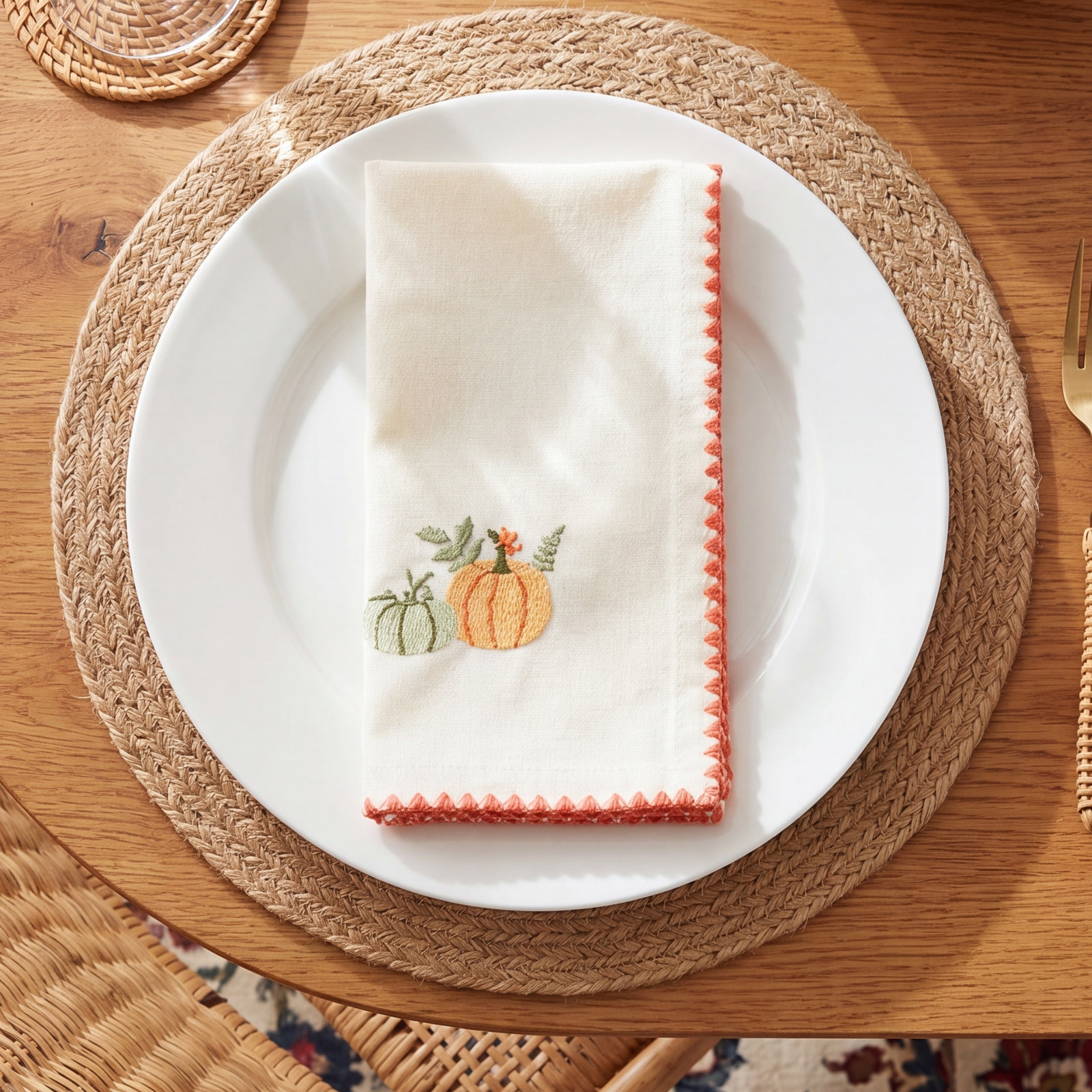 Fall Pumpkins Napkin (Set of 4)