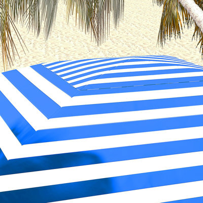Outsunny 5.9' X 5.9' Portable Beach Umbrella