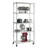 Durable 5-Tier NSF-Certified Steel Shelving with Wheels-1831095990-1831095976
