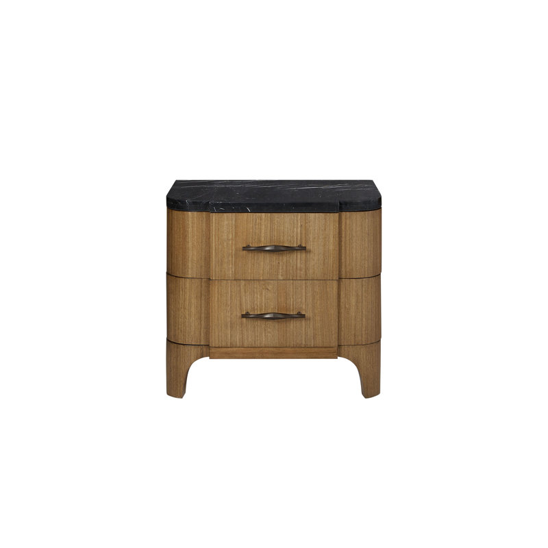 2 Drawer Nightstand (Stone Top)