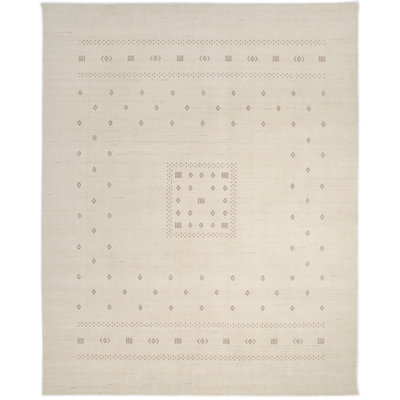 Simi Hand Knotted Cotton/Wool Southwestern Area Rug