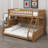 All-in-One Bunk Bed Solution with Storage Compartments, Ambient Color-Changing Illumination and Creative Pegboard Zone-2010294797