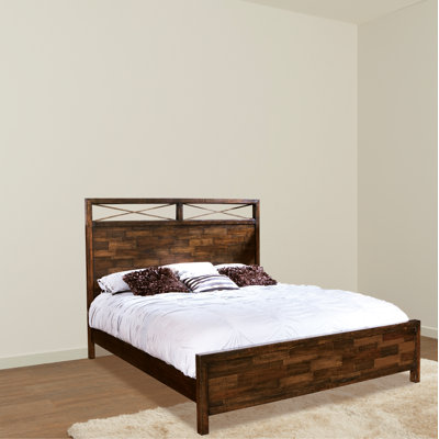 Lit standard en bois massif Montanez
