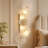 Modern 4 - Light Luxury Wall Sconce With Crystal Flower Accents